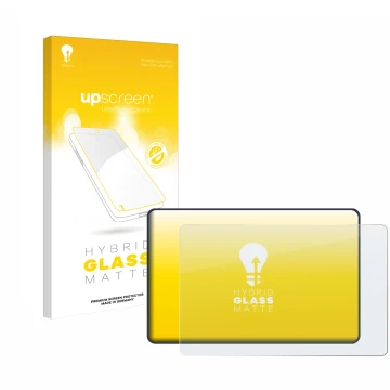 Face avant d’un emballage produit avec le logo de la marque upscreen. À côté, l’appareil Bigtreetech Bambu Lab Panda Touch V1.