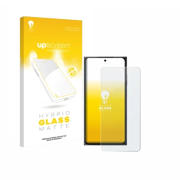 Face avant d’un emballage produit avec le logo de la marque upscreen. À côté, l’appareil HMD Skyline est représenté avec la pr