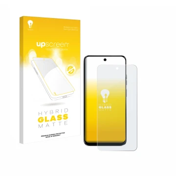 Face avant d’un emballage produit avec le logo de la marque upscreen. À côté, l’appareil Motorola G34 5G est représenté avec l