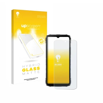 Face avant d’un emballage produit avec le logo de la marque upscreen. À côté, l’appareil Doogee Blade 10 Ultra est représenté 