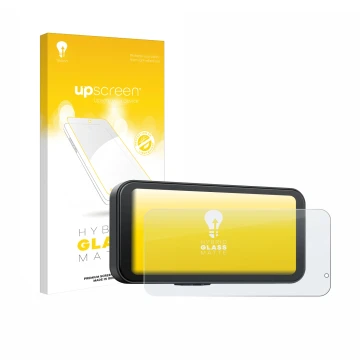 Face avant d’un emballage produit avec le logo de la marque upscreen. À côté, l’appareil Volam JM5AMVL 6.25
