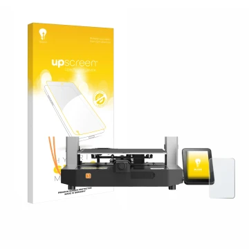 Face avant d’un emballage produit avec le logo de la marque upscreen. À côté, l’appareil Anycubic Kobra 3 est représenté avec 