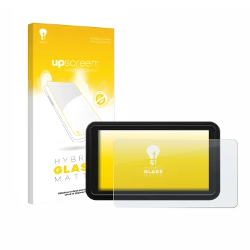 Face avant d’un emballage produit avec le logo de la marque upscreen. À côté, l’appareil Atomos Shinobi 2 est représenté avec 