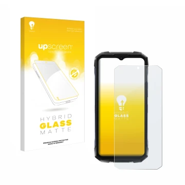 Face avant d’un emballage produit avec le logo de la marque upscreen. À côté, l’appareil Hotwav Hyper 7 Pro est représenté ave