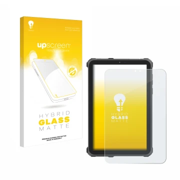 Face avant d’un emballage produit avec le logo de la marque upscreen. À côté, l’appareil Oukitel RT3 Pro est représenté avec l