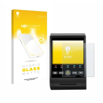 Face avant d’un emballage produit avec le logo de la marque upscreen. À côté, l’appareil VIOFO A229 PRO est représenté avec la