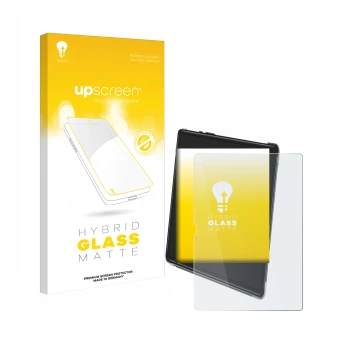 Face avant d’un emballage produit avec le logo de la marque upscreen. À côté, l’appareil Yestel T15 est représenté avec la pro