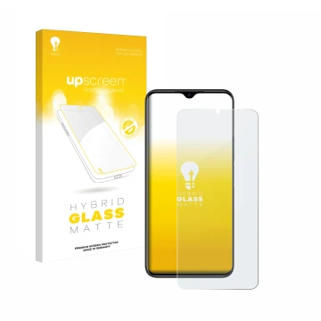 Face avant d’un emballage produit avec le logo de la marque upscreen. À côté, l’appareil Doogee N50 Pro est représenté avec la
