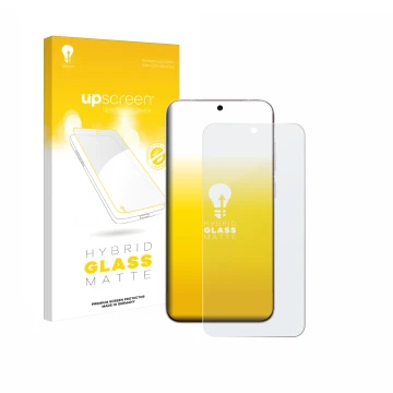 Face avant d’un emballage produit avec le logo de la marque upscreen. À côté, l’appareil Vivo X200 Pro mini est représenté ave