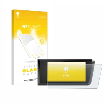 Face avant d’un emballage produit avec le logo de la marque upscreen. À côté, l’appareil Bosch Purion 400 est représenté avec 