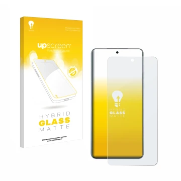 Face avant d’un emballage produit avec le logo de la marque upscreen. À côté, l’appareil Oppo Find X8 est représenté avec la p