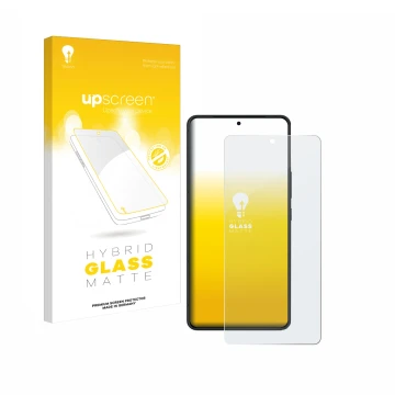 Face avant d’un emballage produit avec le logo de la marque upscreen. À côté, l’appareil ASUS ROG Phone 8 Pro Edition est repr