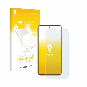 Face avant d’un emballage produit avec le logo de la marque upscreen. À côté, l’appareil Motorola Edge 50 Neo est représenté a