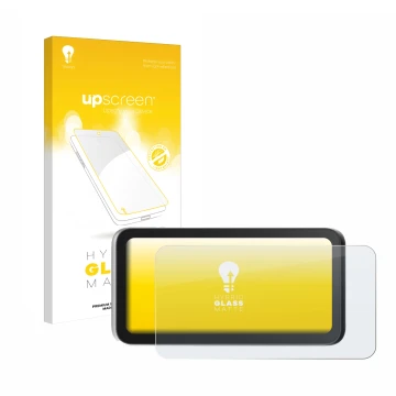 Face avant d’un emballage produit avec le logo de la marque upscreen. À côté, l’appareil Einstar VEGA est représenté avec la p