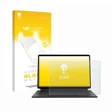 Face avant d’un emballage produit avec le logo de la marque upscreen. À côté, l’appareil Ninkear T40 2-in-1 est représenté ave