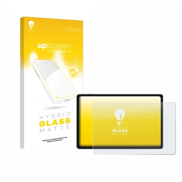 Face avant d’un emballage produit avec le logo de la marque upscreen. À côté, l’appareil Alldocube iPlay 60 Pro 11