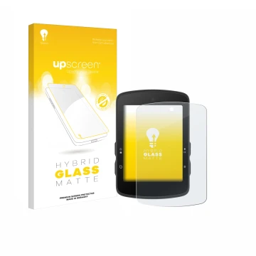 Face avant d’un emballage produit avec le logo de la marque upscreen. À côté, l’appareil Bryton Rider S510 est représenté avec