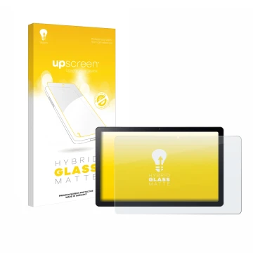 Face avant d’un emballage produit avec le logo de la marque upscreen. À côté, l’appareil Acer Iconia Tab P11 est représenté av