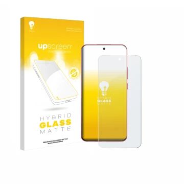 Face avant d’un emballage produit avec le logo de la marque upscreen. À côté, l’appareil Oppo A5 Pro est représenté avec la pr