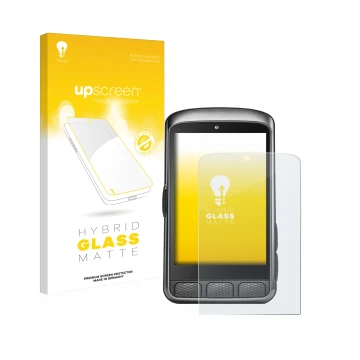 Face avant d’un emballage produit avec le logo de la marque upscreen. À côté, l’appareil Wahoo Elemnt ACE est représenté avec 