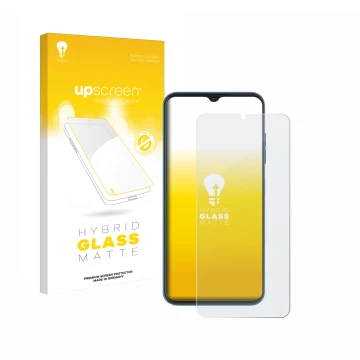 Face avant d’un emballage produit avec le logo de la marque upscreen. À côté, l’appareil Hotwav Note 13 Pro est représenté ave