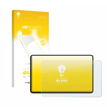 Face avant d’un emballage produit avec le logo de la marque upscreen. À côté, l’appareil Teclast T60 Plus est représenté avec 