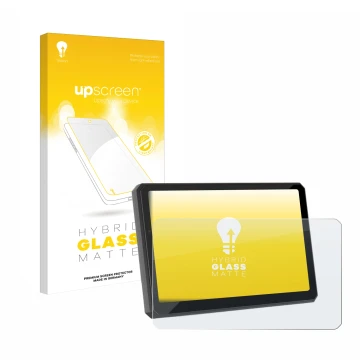Face avant d’un emballage produit avec le logo de la marque upscreen. À côté, l’appareil Carpuride W712D 7