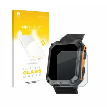 Face avant d’un emballage produit avec le logo de la marque upscreen. À côté, l’appareil Stahlgear Thor est représenté avec la