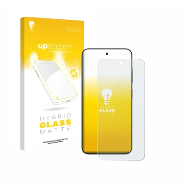 Face avant d’un emballage produit avec le logo de la marque upscreen. À côté, l’appareil ZTE Blade V70 est représenté avec la 