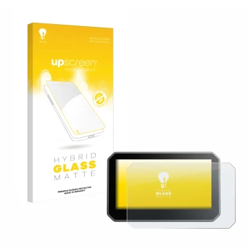 Face avant d’un emballage produit avec le logo de la marque upscreen. À côté, l’appareil Elegoo Centauri Carbon 4,3