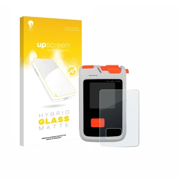 Face avant d’un emballage produit avec le logo de la marque upscreen. À côté, l’appareil Mammut Barryvox Barryvox 2 est représ