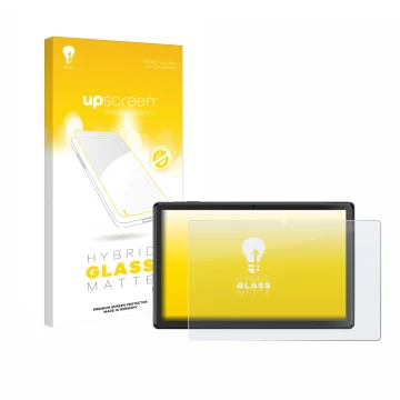 Face avant d’un emballage produit avec le logo de la marque upscreen. À côté, l’appareil SGIN T10 Pro 10.1
