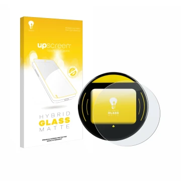 Face avant d’un emballage produit avec le logo de la marque upscreen. À côté, l’appareil Nayax Onyx est représenté avec la pro