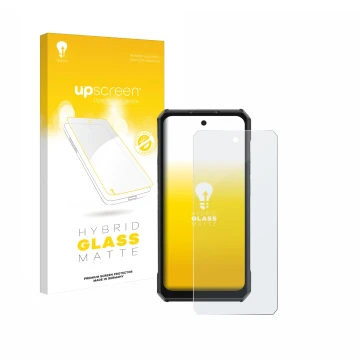 Face avant d’un emballage produit avec le logo de la marque upscreen. À côté, l’appareil Ulefone Armor 30 Pro est représenté a