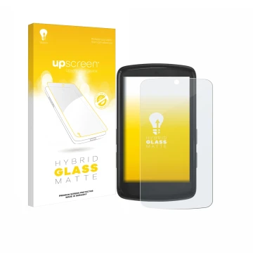 Face avant d’un emballage produit avec le logo de la marque upscreen. À côté, l’appareil Bryton Rider S810 est représenté avec