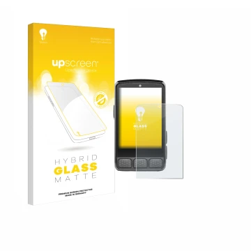 Face avant d’un emballage produit avec le logo de la marque upscreen. À côté, l’appareil Wahoo Elemnt Roam V3 est représenté a