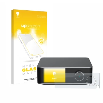Face avant d’un emballage produit avec le logo de la marque upscreen. À côté, l’appareil WiiM Ultra est représenté avec la pro