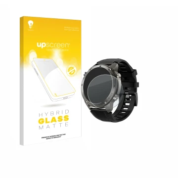 Face avant d’un emballage produit avec le logo de la marque upscreen. À côté, l’appareil Knauermann GPS 4 (2025) est représent