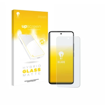 Face avant d’un emballage produit avec le logo de la marque upscreen. À côté, l’appareil TCL 60R 5G est représenté avec la pro