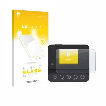 Face avant d’un emballage produit avec le logo de la marque upscreen. À côté, l’appareil ISDT K2Zip est représenté avec la pro