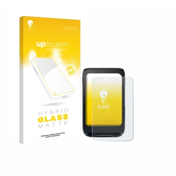 Face avant d’un emballage produit avec le logo de la marque upscreen. À côté, l’appareil iGPSPORT BiNavi est représenté avec l