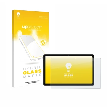 Face avant d’un emballage produit avec le logo de la marque upscreen. À côté, l’appareil ZTE Blade X10 II est représenté avec 