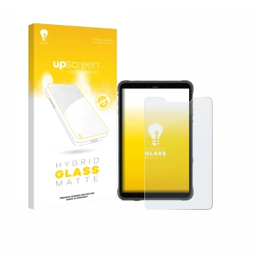 Face avant d’un emballage produit avec le logo de la marque upscreen. À côté, l’appareil Ulefone Armor Pad Pro est représenté 