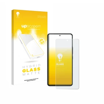 Face avant d’un emballage produit avec le logo de la marque upscreen. À côté, l’appareil ASUS ROG Phone 9 Pro Edition est repr