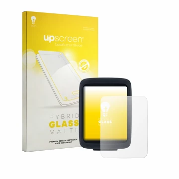 Face avant d’un emballage produit avec le logo de la marque upscreen. À côté, l’appareil Sigma BC 10.0 WR est représenté avec 