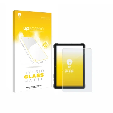 Face avant d’un emballage produit avec le logo de la marque upscreen. À côté, l’appareil Hotwav R9 Plus est représenté avec la