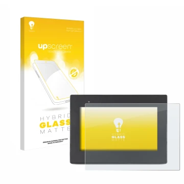 Face avant d’un emballage produit avec le logo de la marque upscreen. À côté, l’appareil Weintek cMT2078x est représenté avec 