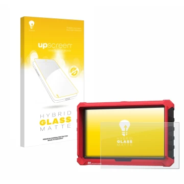 Face avant d’un emballage produit avec le logo de la marque upscreen. À côté, l’appareil Lilliput A7s 7