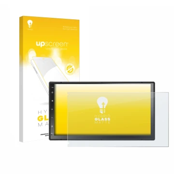 Face avant d’un emballage produit avec le logo de la marque upscreen. À côté, l’appareil Atoto A5LG2B7T 7
