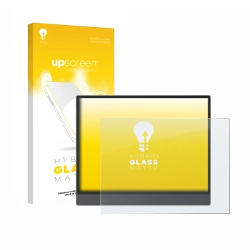 Face avant d’un emballage produit avec le logo de la marque upscreen. À côté, l’appareil Boox Tab X C est représenté avec la p